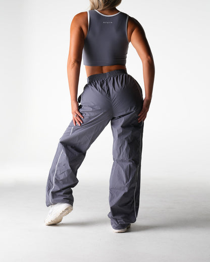 Grey Stride Windbreaker Pants