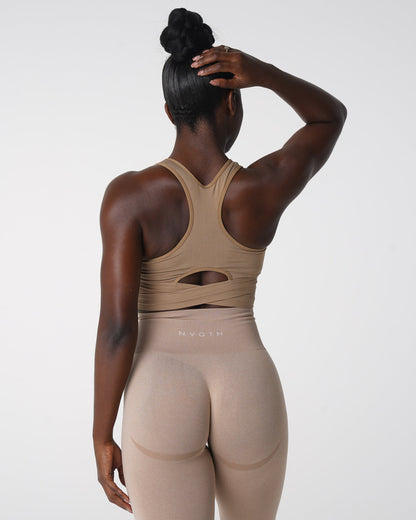 Beige Sculpt Seamless Bra Top