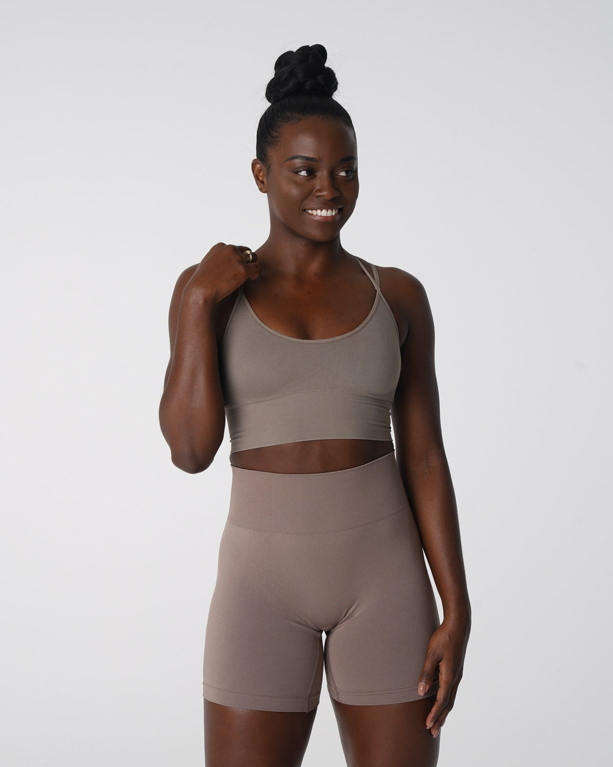 Taupe Flourish Seamless Bra