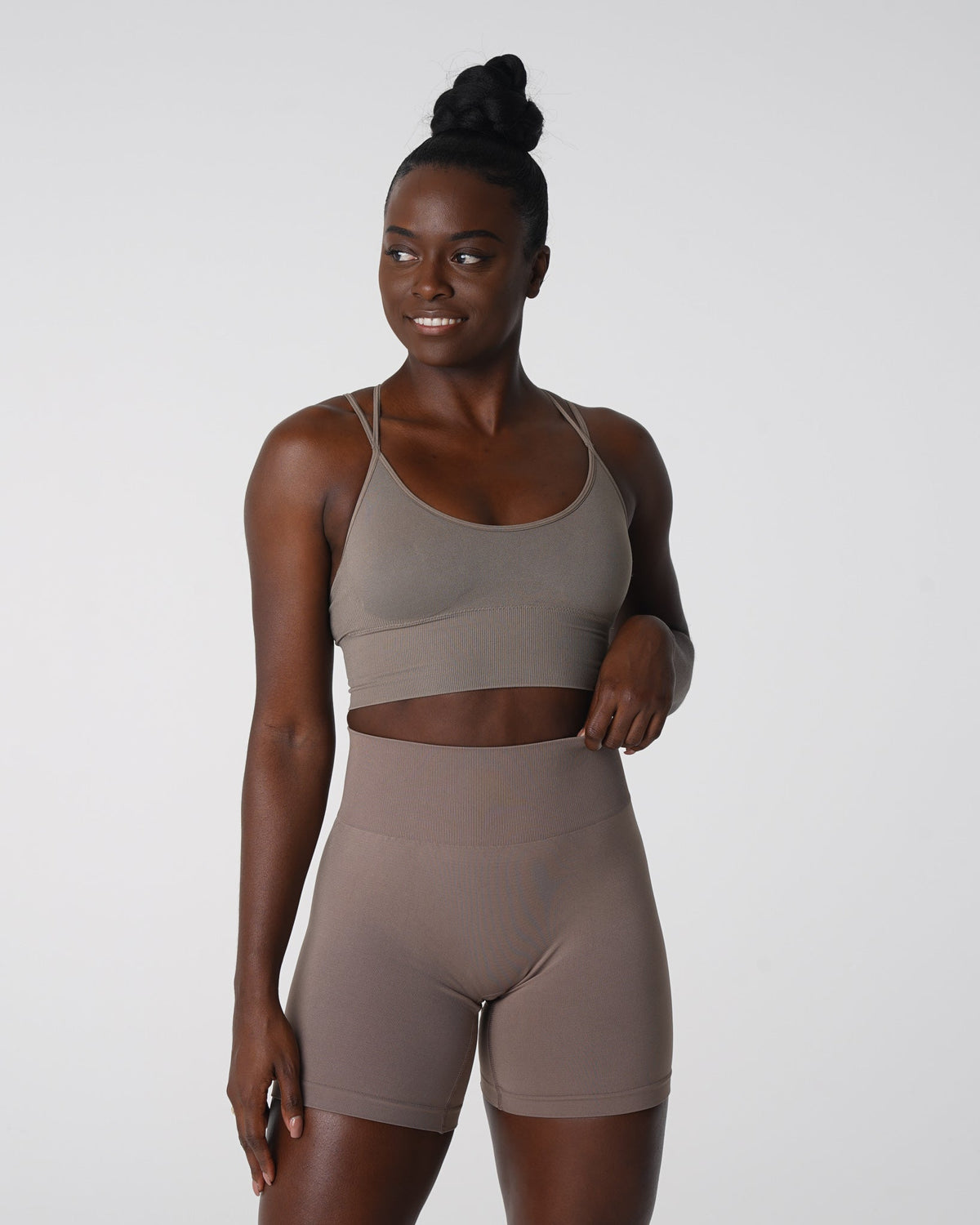 Taupe Flourish Seamless Bra