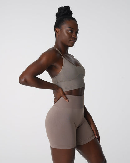 Taupe Flourish Seamless Bra