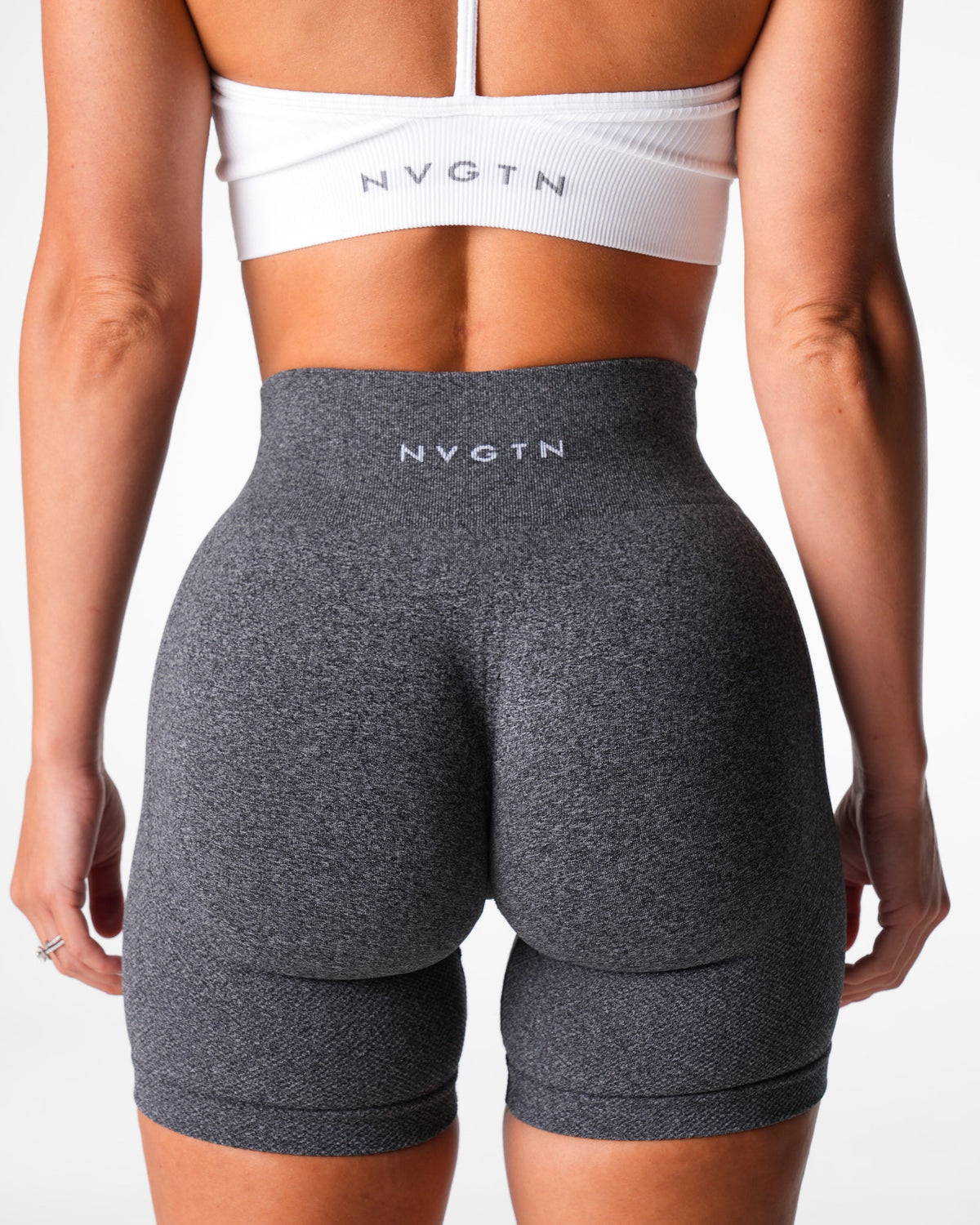 Black Speckled Lift Seamless Shorts
