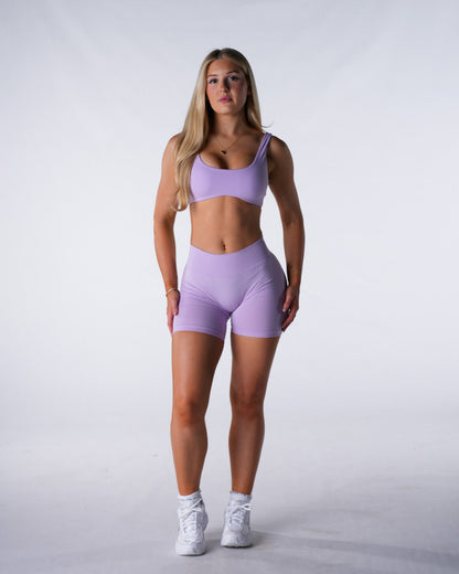 Macaron Mid Rise Contour Seamless Shorts
