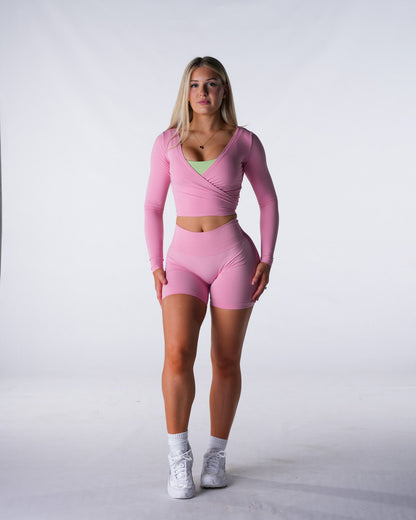 Guava Solace Wrap Top