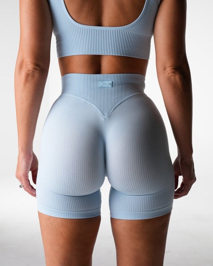 Seaside Harmony Ribbed Seamless Shorts