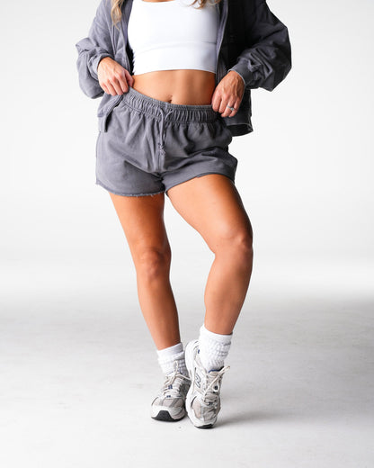 Charcoal Washed Lounge Shorts