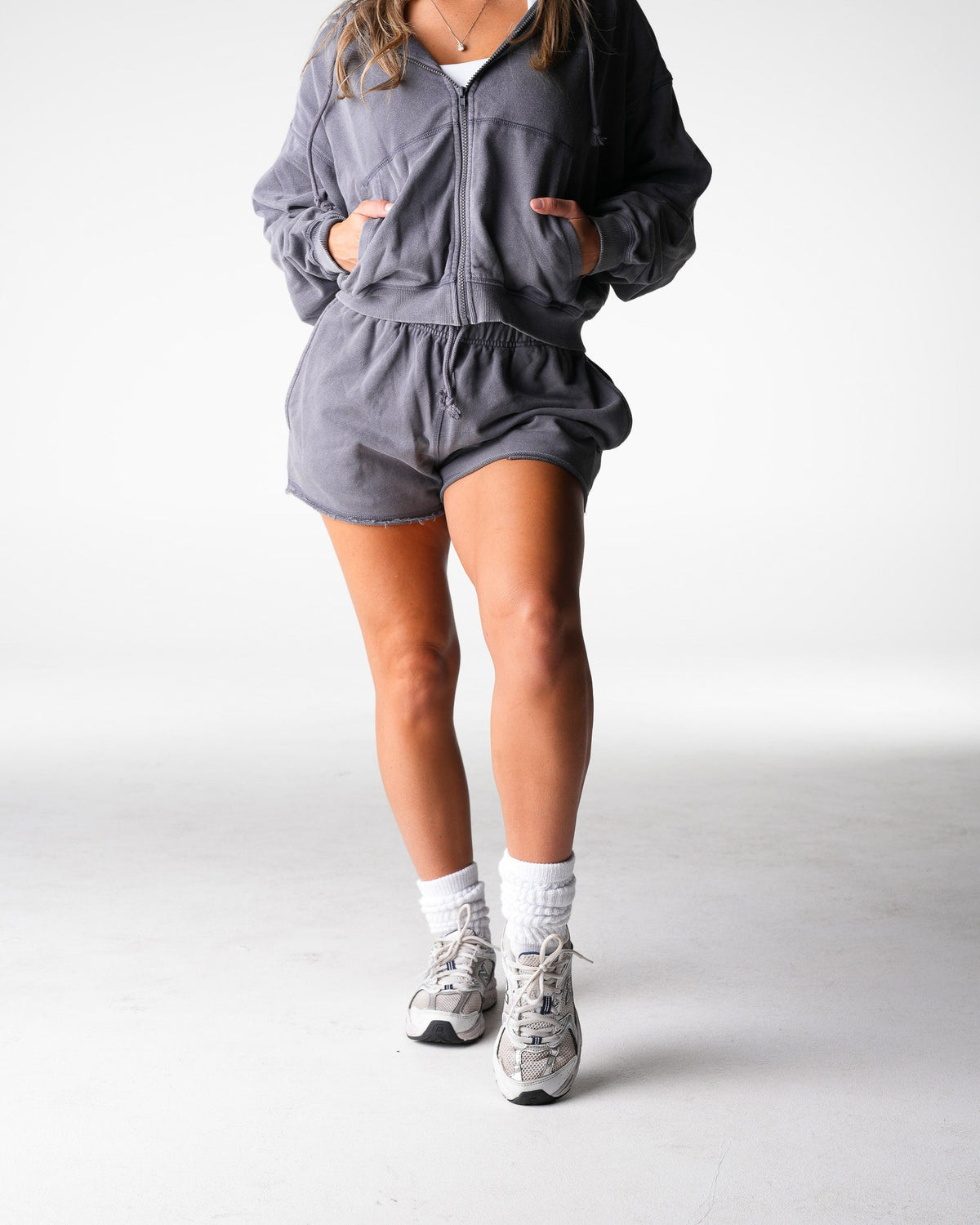 Charcoal Washed Lounge Shorts