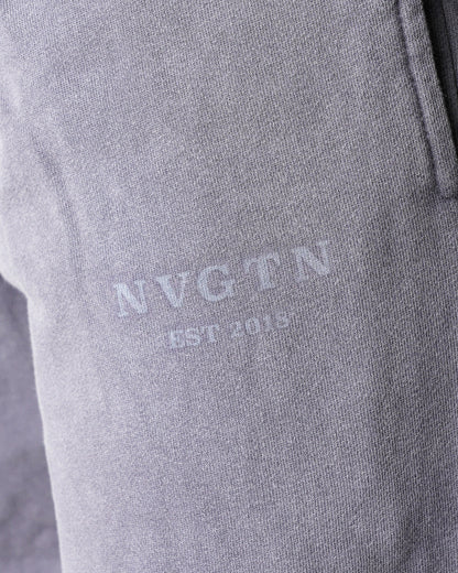 Charcoal Washed Straight Leg Lounge Pants