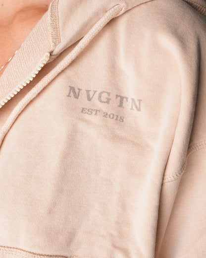 Chai Washed Lounge Zip Up