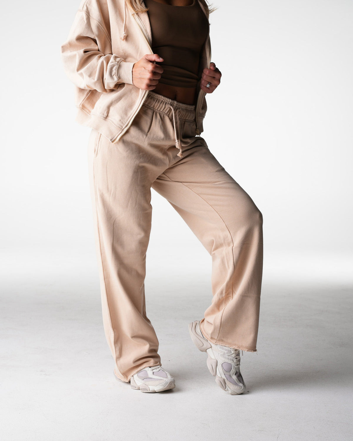 Chai Washed Straight Leg Lounge Pants