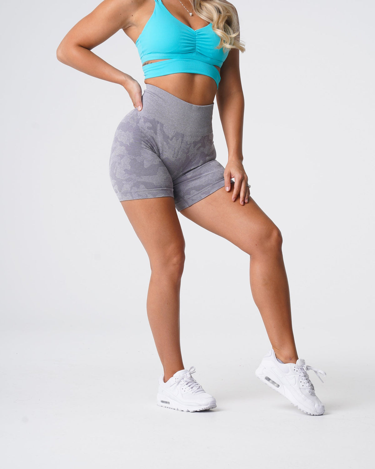 Grey Camo Seamless Shorts