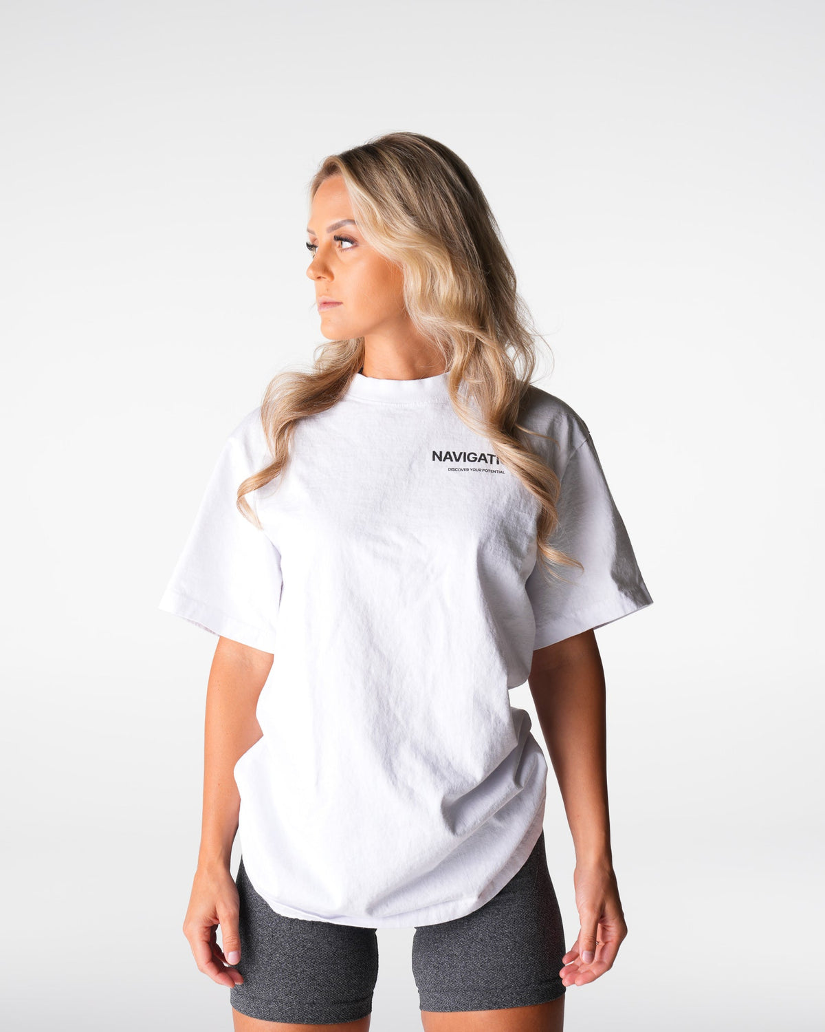 White Navigation Graphic Tee