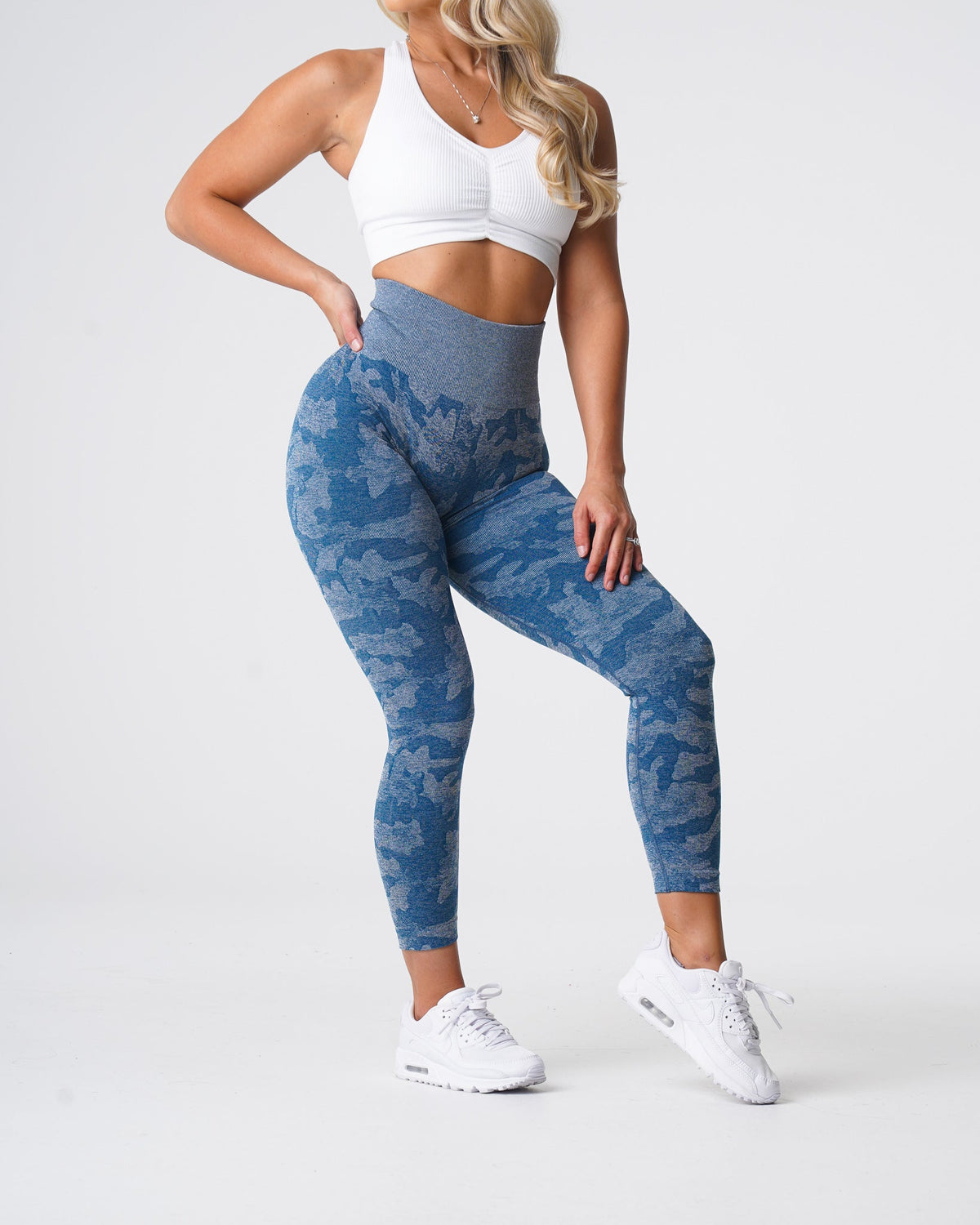 Slate Blue Camo Seamless Leggings