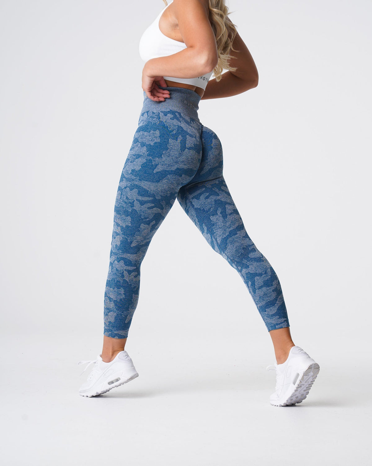Slate Blue Camo Seamless Leggings