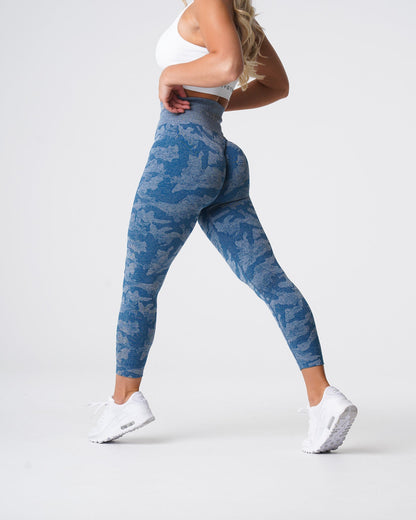 Slate Blue Camo Seamless Leggings