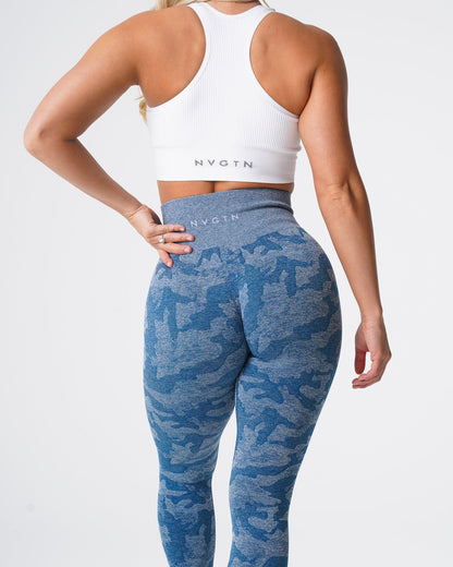 Slate Blue Camo Seamless Leggings