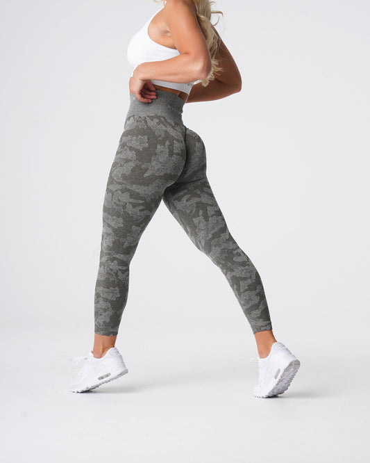 Khaki Green Camo Seamless Leggings