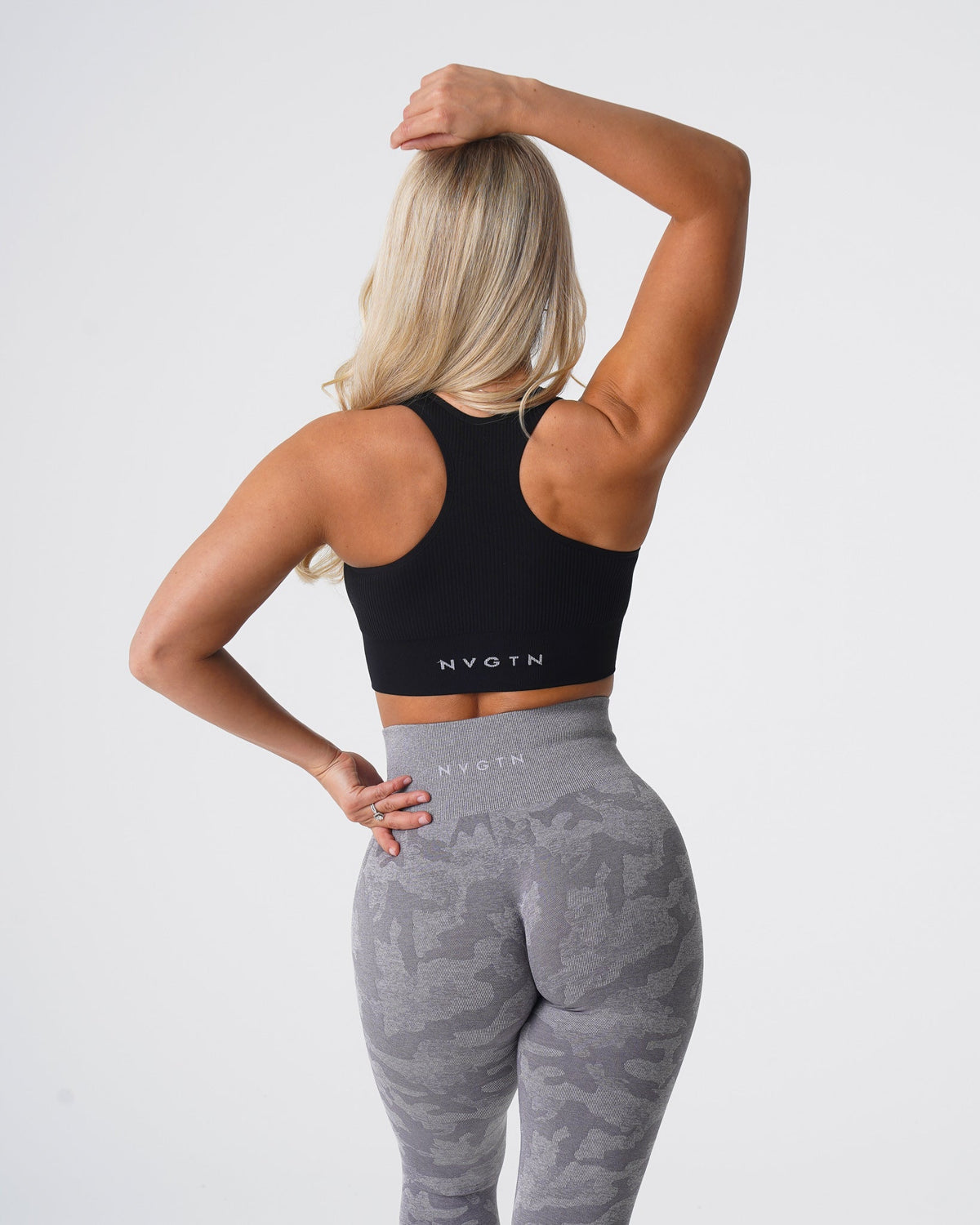 Black Cinched Seamless Bra