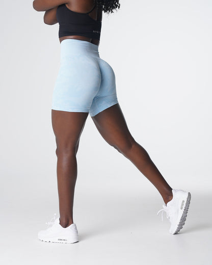 Icy Blue Camo Seamless Shorts