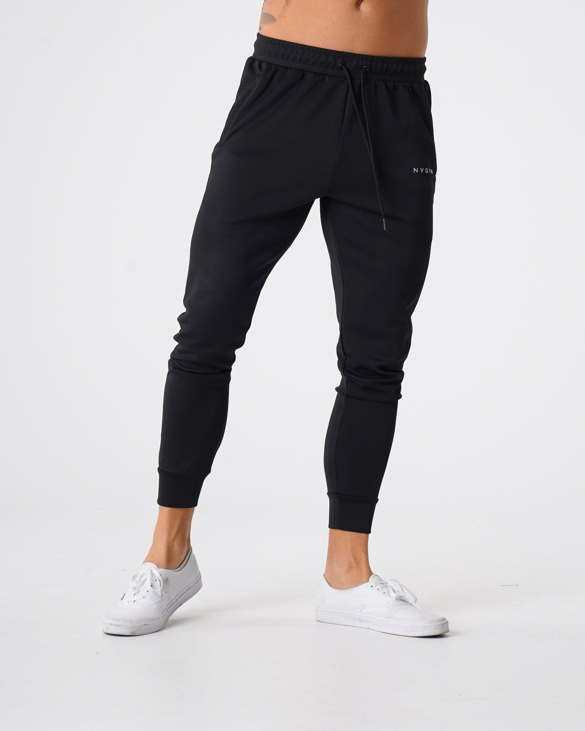 Black Track Joggers
