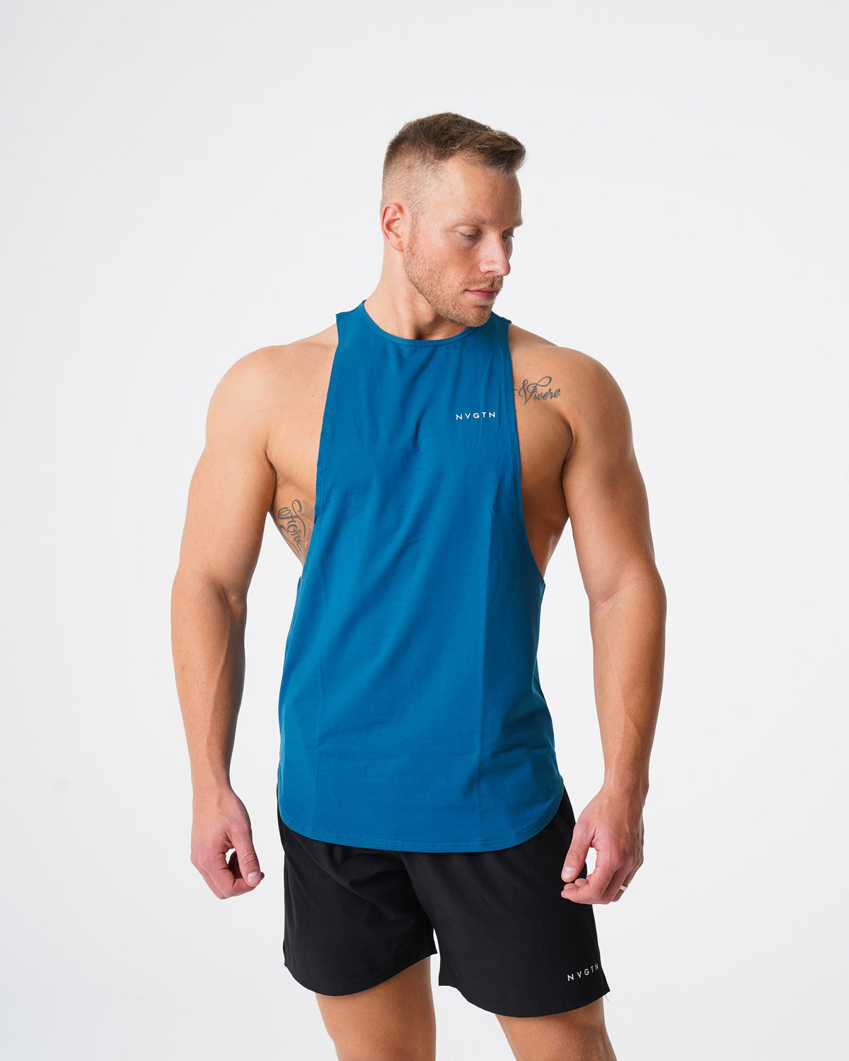 French Blue Pulse Edge Tank