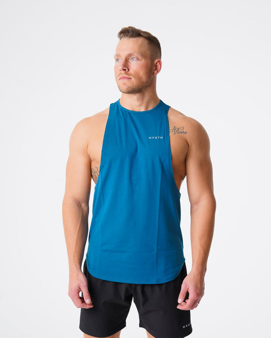 French Blue Pulse Edge Tank
