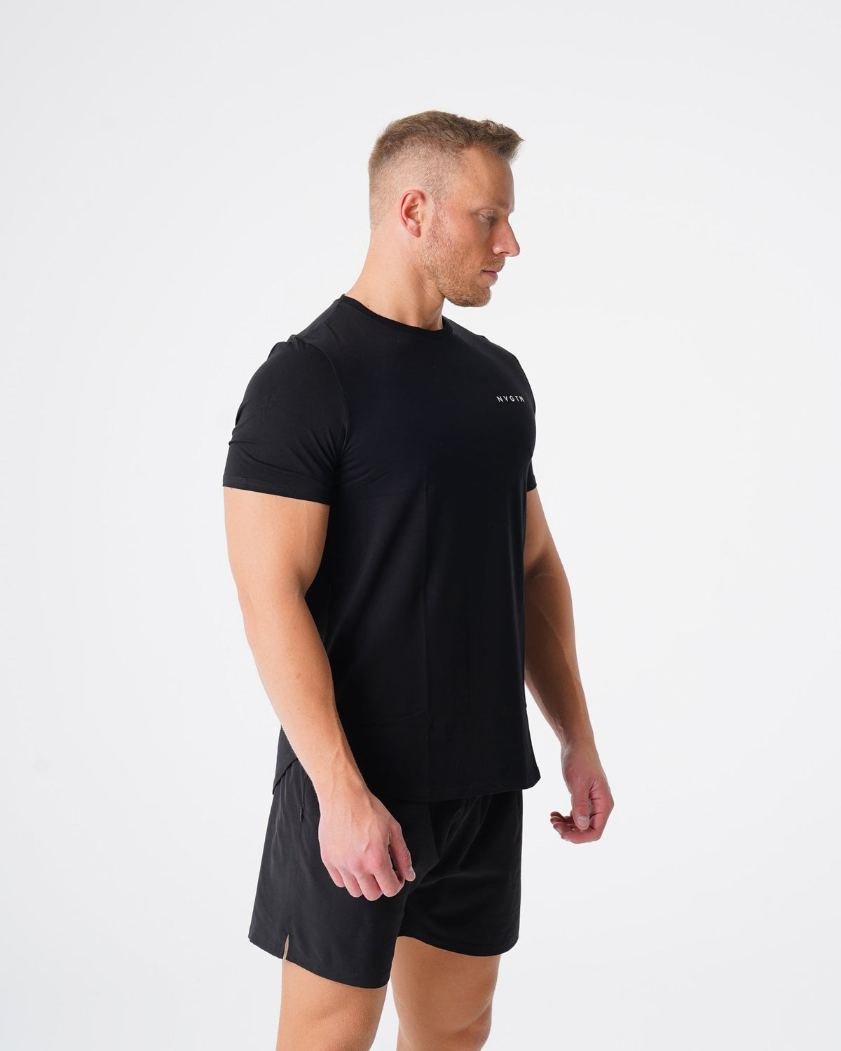 Black Pulse Fitted Tee