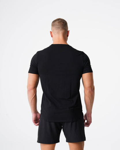 Black Pulse Fitted Tee
