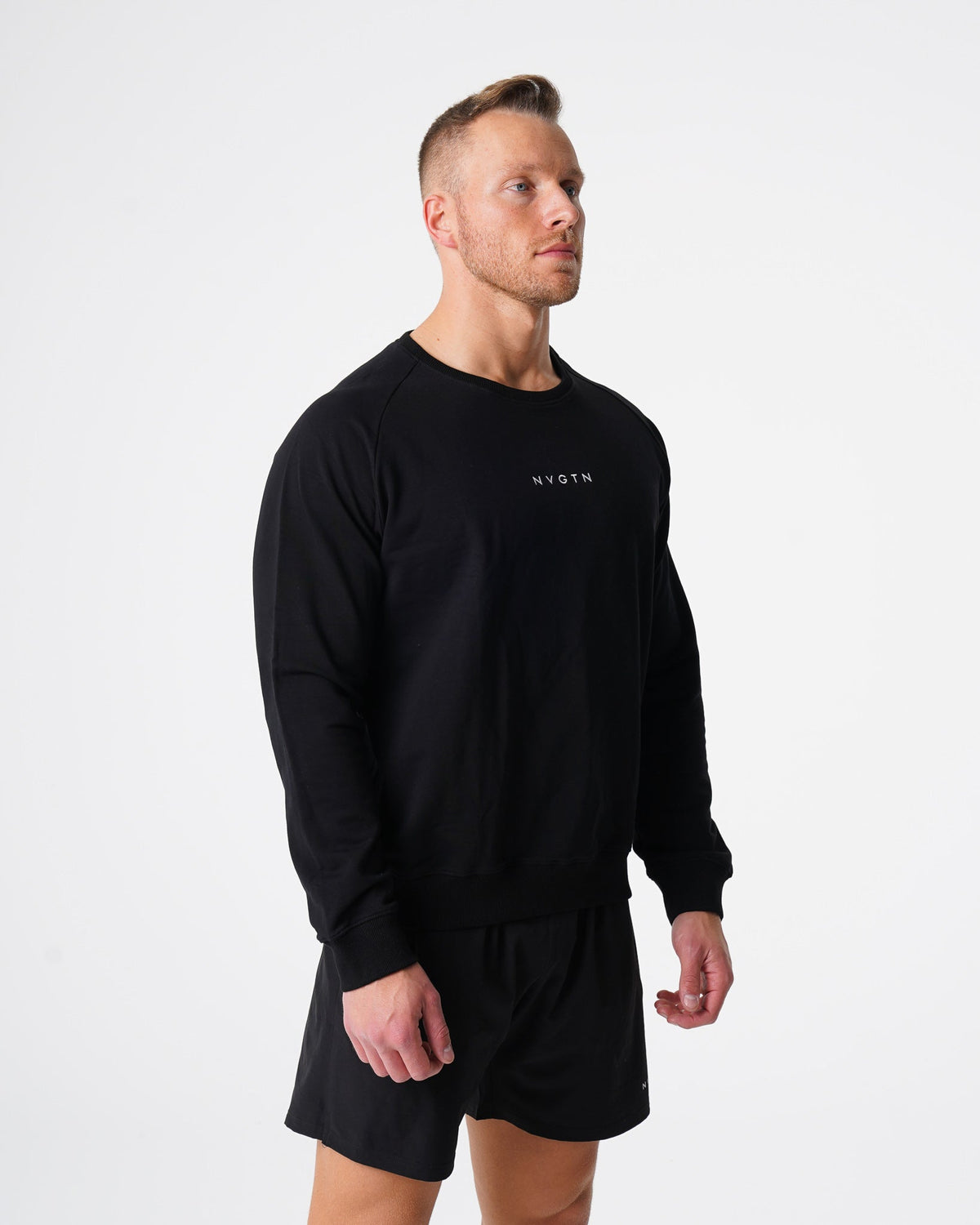 Black Crew Neck Sweatshirt