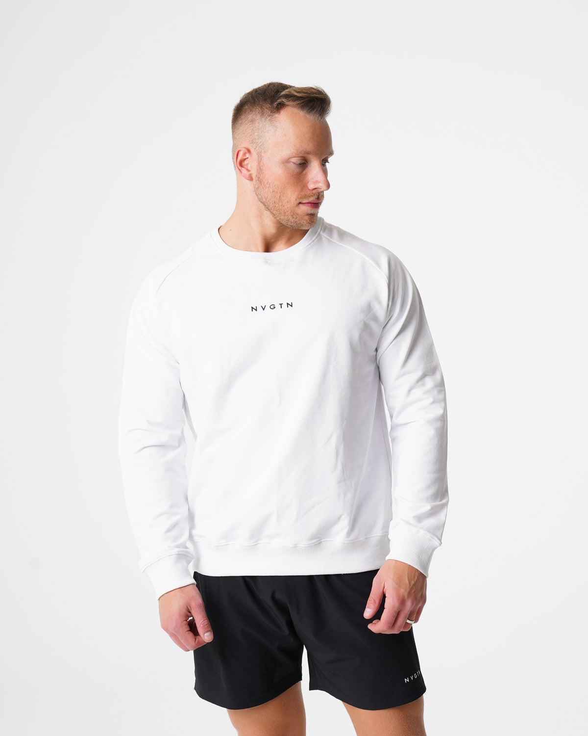 White Crew Neck Sweatshirt