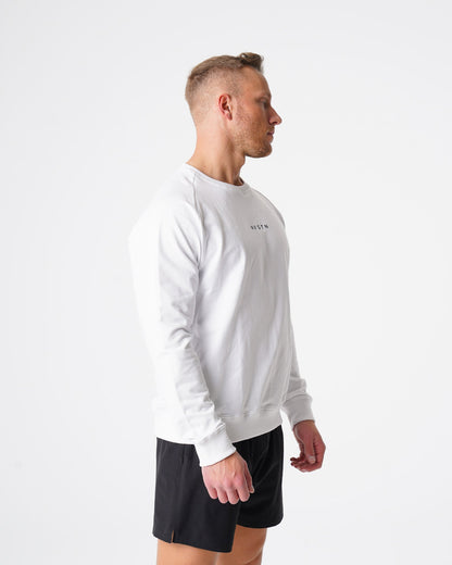 White Crew Neck Sweatshirt