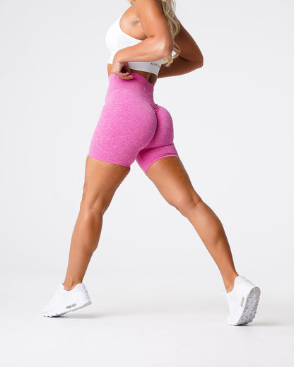 Bubble Gum Pink Scrunch Seamless Shorts