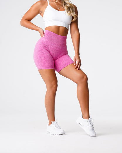 Bubble Gum Pink Scrunch Seamless Shorts