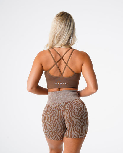 Mocha Flourish Seamless Bra