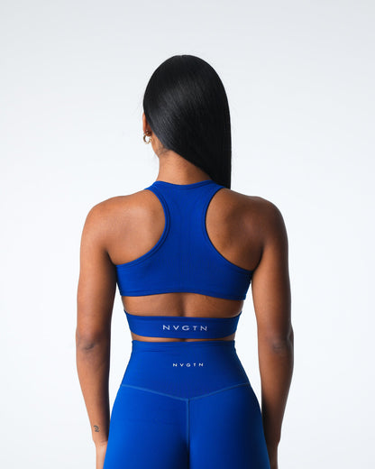 Sapphire Blue Rise Seamless Bra