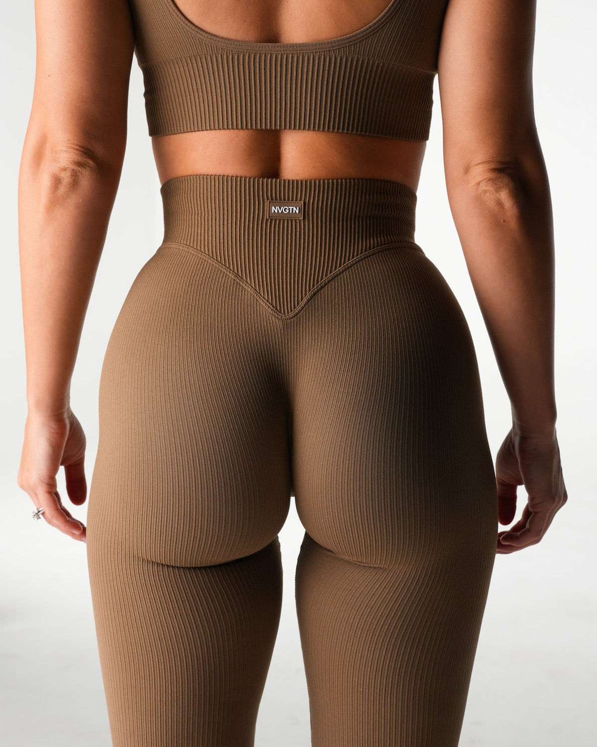Dune Harmony Ribbed Seamless Flare Leggings