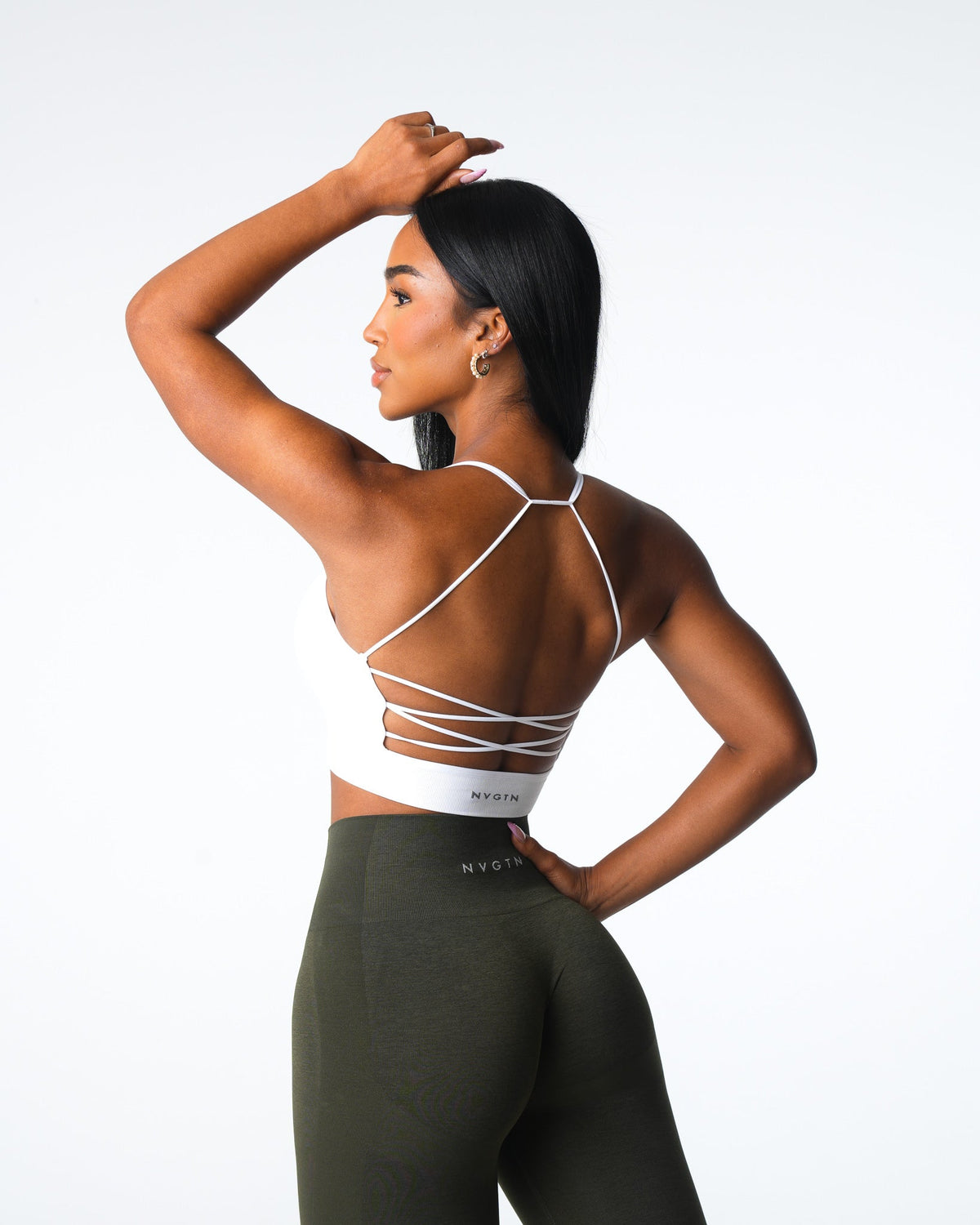 White Cascade Seamless Bra