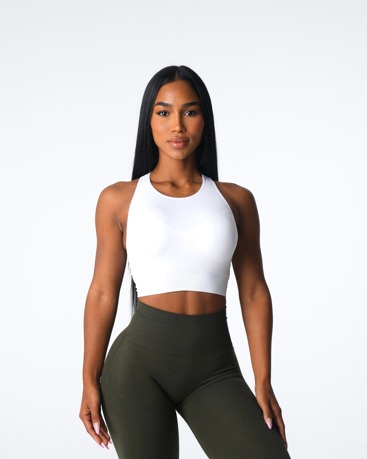 White Resilience Seamless Bra