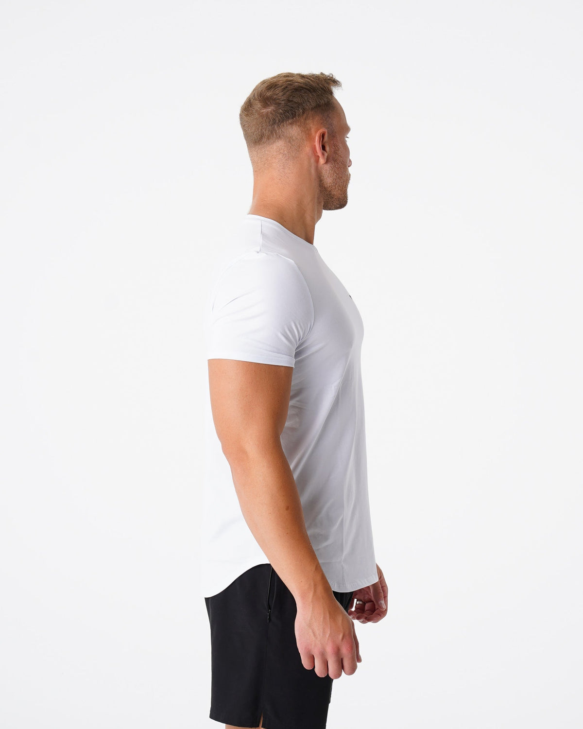 White Pulse Fitted Tee