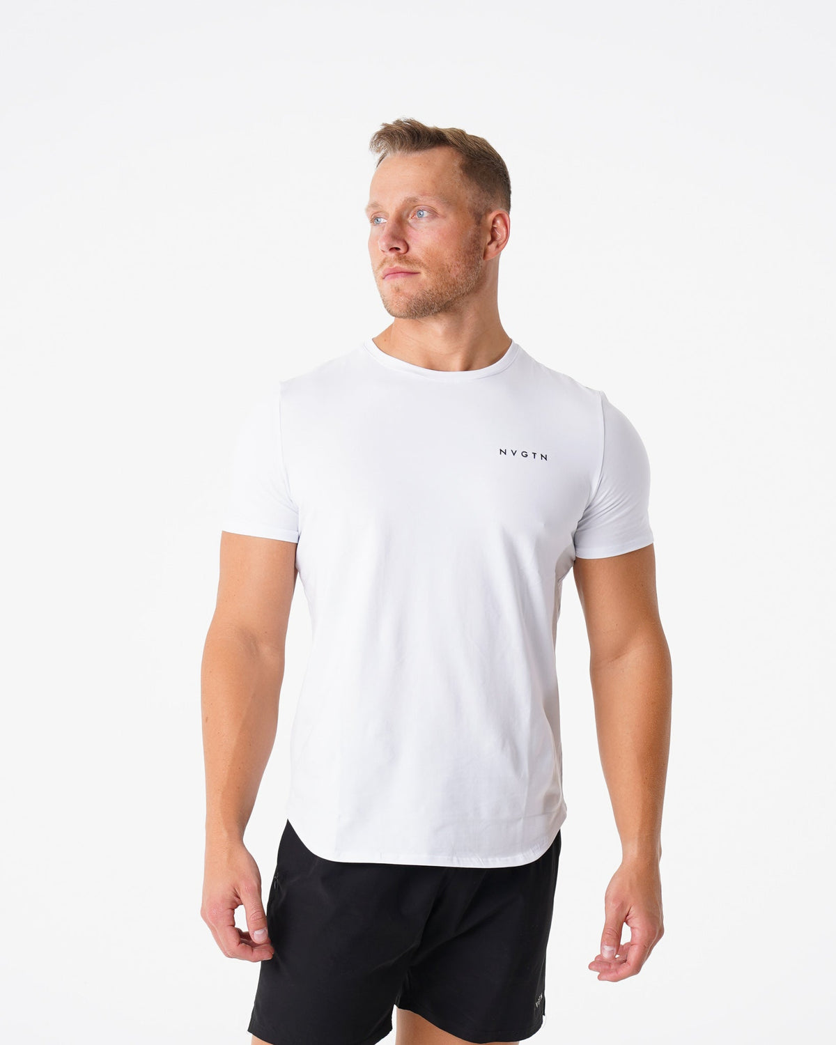 White Pulse Fitted Tee