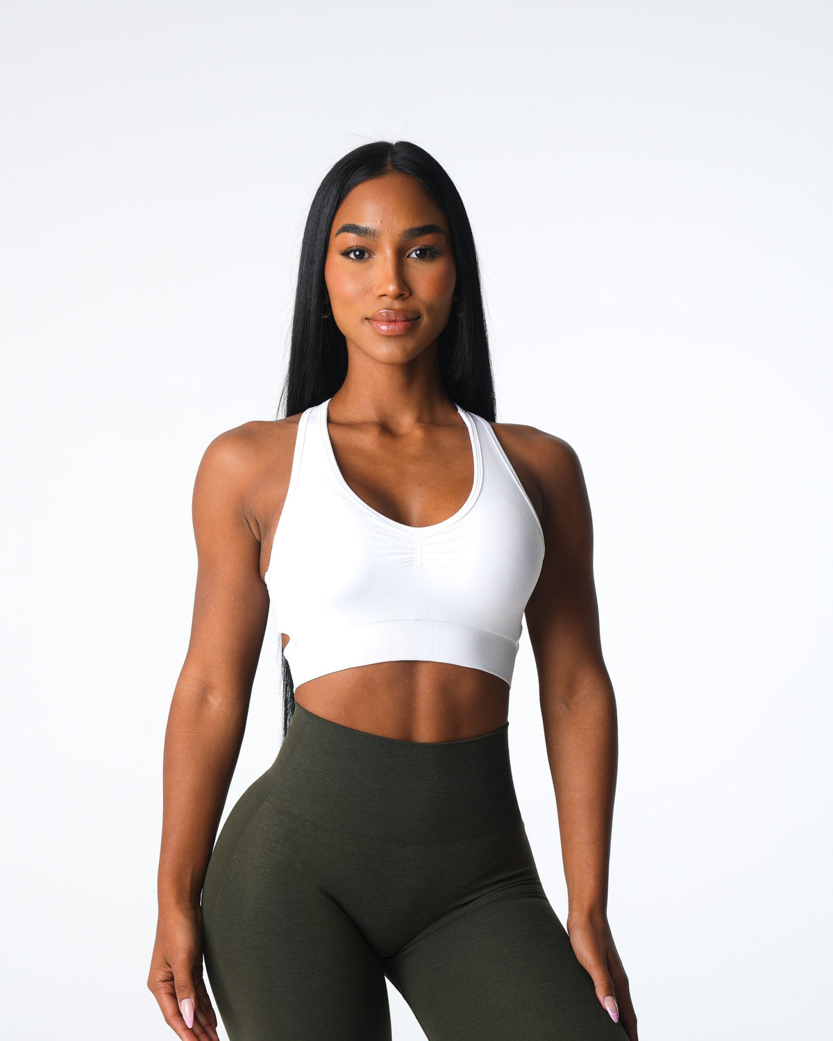 White Rise Seamless Bra