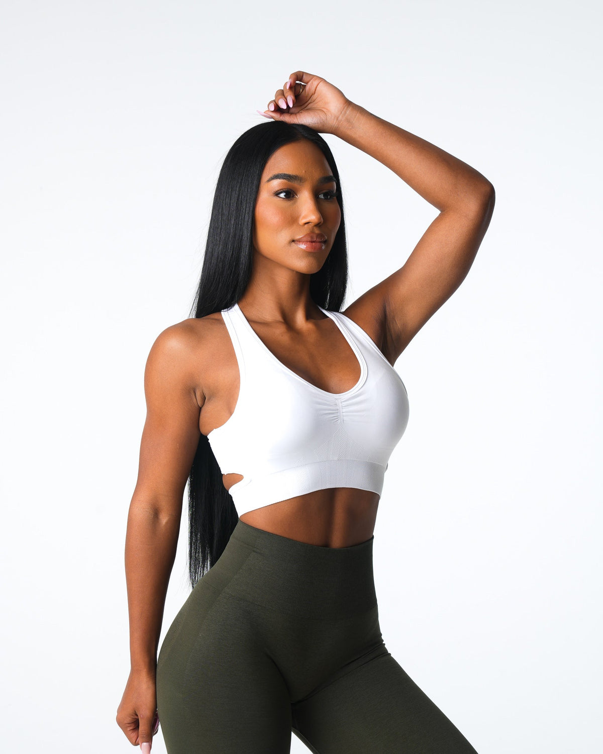White Rise Seamless Bra