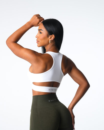 White Rise Seamless Bra
