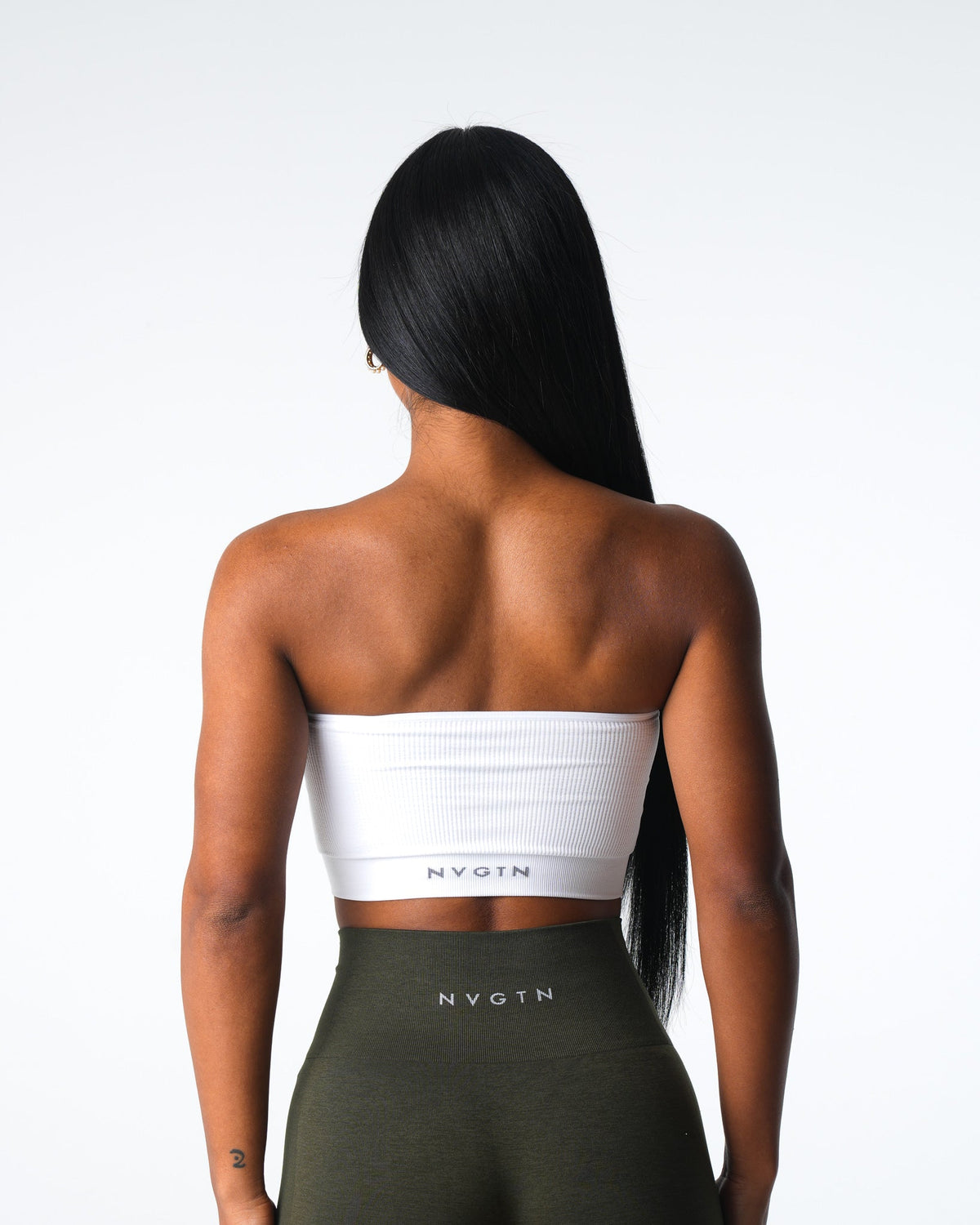 White Conquer Ribbed Seamless Bra