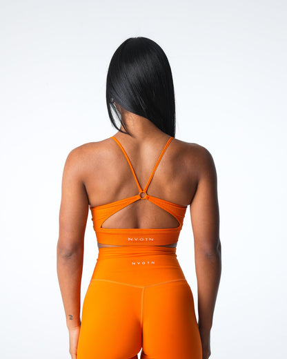 Pumpkin Spice Glimpse Ribbed Seamless Bra