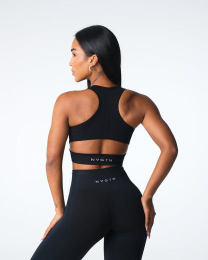 Black Rise Seamless Bra