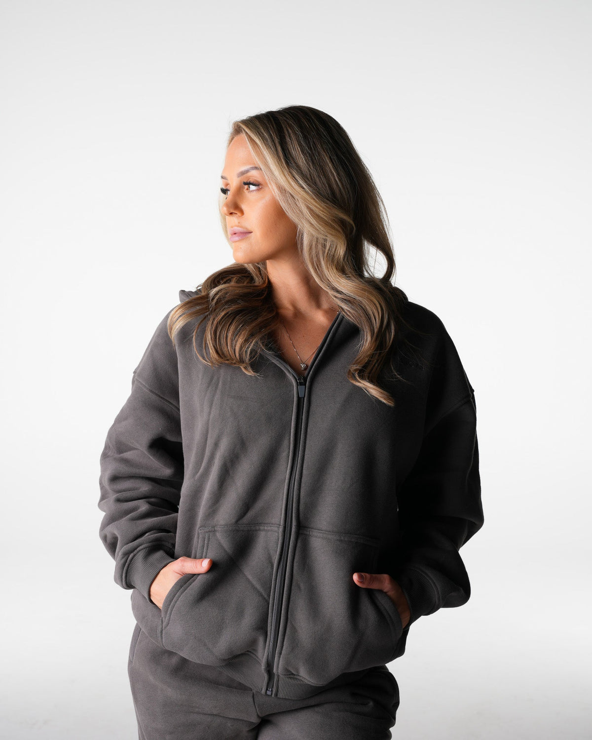 Charcoal Everyday Zip Up