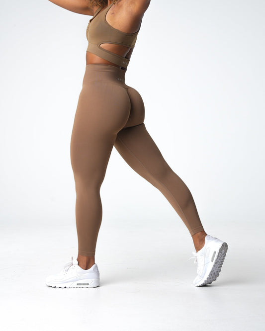 Toasted Almond Solid Seamless Leggings