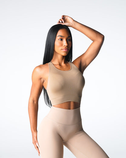 Beige Resilience Seamless Bra