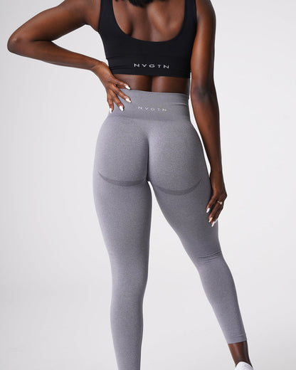 Grey Curve Seamless Leggings